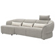 
Lezhibao LAZBOY fabric zero wall function sofa living room multi-person imperial concubine position Chenille sofa blue star 673 starlight white-3.23m large threesome left electric right shape