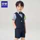 罗蒙儿童礼服男童毕业套装英伦风男宝周岁生日宴会西服花童演出服140