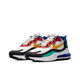 耐克（NIKE）男鞋运动鞋Air max 270 react 女鞋休闲气垫跑步鞋拼色 AT6174-002 红黄蓝 36