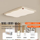 Mingjiang-Stil französischer Creme-Stil Wohnzimmer Deckenleichte Rechteckige einfache Atmosphäre Milchbohnenkeks Keks Vollspektrum Augenschutz Hall Hauptlicht HY677-1100 LONG ELF (Milchkaffee) -R97.