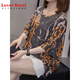 LOVER RUCCI fat mm belly-covering versatile pure cotton short-sleeved T-shirt for women 2025 summer new style 200Jin [Jin equals 0.5 kg] loose slim casual top 9928 gray 3XL 160-180Jin [Jin equals 0.5 kg]