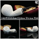 High-end Turkish meerschaum pipe handmade by a master with double silver cavity and large chamber made of special snowflake raw stone 1477
