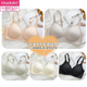 
Modal Jelly Soft Support Stainless Sports Lingerie for Women Thin Big Boobs Showing Small Summer Cluster Adjustment Fixed Cup Bra Black M (suitable for 32/70ABC)