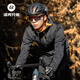 ROCKBROS Warm Cycling Vest Hooded Winter Windproof Fleece Men's and Women's Road Mountain Bike Wear Vest Black Orange 3XL
