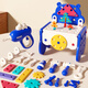 
Fanhua Children 3 to 6 years old toys girls early education 5 repair baby tool box screw screw disassembly assembly decoration and repair boy 8 [Blue] Tool table 218 PC + box + electric drill + hat
