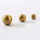 Linyan 2025 Neu einfacher Kupfergarderobe Griff Messing Schrankschublade Griff Golden Ball Schranktürliste 9901-30 mm