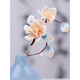 Companion Fu velvet flower simple brooch pearl ancient style Hanfu accessories new Chinese style corsage pin jewelry Yunyan