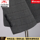 
Inter Milan high-end light luxury suit men's suit business two-piece casual suit jacket groom wedding dress men's formal suit dark gray (gift box) XL