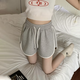 Miaolianduo American shorts summer women's casual sports shorts women's ins simple style women's shorts loose three-point super shorts American casual sports shorts gray L recommended around 100