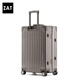 
ZAT high-value aluminum frame suitcase men's trolley case student suitcase women's password box leather box brown 22-inch