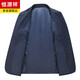 Hengyuanxiang Light Luxury Brand Men's Cashmere Suit Suit Spring and Autumn Middle-aged Business Formal Wool Suit Wedding Groom's Jacket 1007 Blue Suit Double Slit XL 180/50B