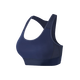 Macondo Women's Sports Bra Mid-High Strength Support Pressure Reduction Wide Shoulder Strap Half-Pull Cup Cool Quick-Drying Bra Summer Night Ocean Blue L