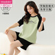 
Modal integrated pure cotton pajamas with chest pad for women summer shorts shorts Korean style sweet plus size summer home clothing set with chest pad for shorts - G1047 M women [recommended 80-100Jin [Jin equals 0.5 kg]]