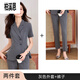 
Bai Xien sales work clothes suit suit suits sense female summer 2025 new small temperament professional front desk manager 9731 short-sleeved gray suit + nine-point pants <.Look S