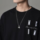 Mingyang Decoration Sea Mysh Sterling Silver Love Cat Pendant Collier pour hommes Trendy Femmes Niche Design Sweater Chaîne Hanging Decoration Sterling Silver Pendant + Silver Chain 50cm