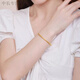 Er Jiagong Lao Phoenix 999 Gold Fuß Gold Armband 24K Antike Methode erbte matte Band 4n5n Frauen Geschenkband Lotus Armband + Armbandzertifikat etwa 36,2 g - 64 Innendurchmesser (125-150jin [Jin gleich 0,5 kg]) tragen)