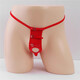 Tian Miaomiao New Men's Masturbation Underwear Props Male Slave Transvestite Sexy Temptation G-string Red Hole-free T-Pants Red Hole No-Take-Off One-size-fits-all