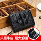 Goldlion Crocodile Pattern Card Bag Men's Onuine Leather Light емкость Мужской мультикартовый молодежный орган молодежного органа.