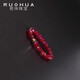 Ruohua (RUOHUA) 2-3mm faceted ruby elastic ring for women, colorful beaded ring, birthday gift for the 16th