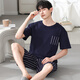 LangSha 2025 neue Pyjamas Herren Modal Sommer Kurzarm-Shorts einfache Plus-Size-Hauskleidung YSX9712# L