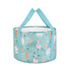 Raft core folding basin portable travel bucket foot soaking bucket travel face wash cloth bag basin portable water basin aluminum film insulation with lid yellow lemon
