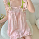 S.Sofea Sommerpyjama mit Brustpyjama süß und süße Mädchen Home Clothing HDS-9930#Aprikosenfarbe 175 L