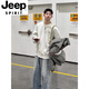JEEP SPIRIT Henry collar sweatshirt men's spring and autumn hoodless American cleanfit bottoming shirt loose trendy long-sleeved T-shirt with spring dark gray upgraded model XL 130 to 145Jin Jin equals 0.5 kg can be worn