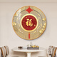 
Jile Duofu character hanging painting, entrance hallway, corridor, circular decorative painting, living room, dining room, sofa, TV background wall, small pendant Y9227-Fuyun Linmen-E 80*80cm [Aluminum alloy frame] Golden art micro spray