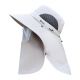 Charlotte Bear Xalorxion Summer Fisherman Sombrero para hombres Sol al aire libre Secado rápido Sombrero de sol transpirable Máscara para mujeres extraíble Sol Gat de pesca CM17062 Nanny Green
