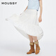 
Moussy 2025 spring new product literary pastoral style big sling skirt long skirt women 028ISA31-3261 013 Ivory color equal size