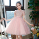 Fuling 61st host girl dress princess skirt kindergarten graduation performance costume piano flower boy puffy gaze skirt chorus 9922 pink crown 110 wear about 25 to 33 Jin [Jin equals 0.5 kg]