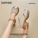 Daphne Daphne Sandals Женская обувь 2025 Лето новая толстая высокая каблука высокая каблука Мэри Джейн.
