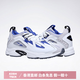 锐步（Reebok）男女情侣DMX 1200经典运动休闲时尚复古舒适老爹鞋 DV9226-白/蓝 34.5