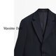 Massimo Dutti autumn new product 2025 men's smart commuter style gentleman wool blended suit jacket 03502502 Navy blue 46 (175/92A) size is small