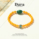Dara beeswax bracelet, malachite multi-treasure bracelet, men's and women's single circle hand-held beads, as a Chinese Valentine's Day gift for your girlfriend