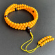 Yuzhi A variety of options to choose from, collection of natural beeswax bracelets, chicken fat yellow 108 Buddhist beads, amber bracelet with certificate, 1 item, 1 shot, bead diameter 5.2mm, 9.91g G187