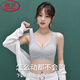 浪莎（LangSha）无痕新款内衣女小胸聚拢上托防下垂收副乳美背透气文胸运动胸罩 两件装奶肤色+奶肤色】 M 80-100斤】
