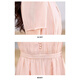 
XAE luxury high-end brand short-sleeved dress for women 2025 summer new French V-neck temperament waist-hugging slimming skirt Pink L
