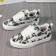 Lightning x Storm Picasso Paintings co-marquée Xiaoxiang Style Casual Lightning Bread Chaussures Couple Toile Sports Chaussures Chaussures hommes et femmes D6227 Cheese Cat 46