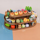 Xubeile Mini Doll House Obst und Gemüse Supermarkt Spielzeuggirl Spielhaus Simulation Mini DIY Geburtstagsgeschenk