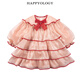 Happyology British Children's's NOUVEAU AUTOMNE ET JUPT CONTRASTIONNEUR D'HIVER POUR LES GABLES GABLE GALES ROBE ROBLE ORANGE ROSE 110 (112 cm)
