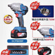 Dongcheng 20V wiederaufladbare bürstenlose Impact -Schraubenschlüssel DCPB698 High Drehmoment 910 Nm Auto Reparatur Rack Elektrische Windkanonel -Single -Ladung 6.0AH [Standard] Dongcheng DCPB698 bürstener Elektroschlüssel
