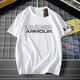 Under Armour UA Sports Summer Solid Color Round Neck T-shirt Short Sleeve Men and Women Half Sleeve Casual Loose Fashion Breathable Korean Version 11980T-shirt Black 3XL