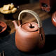 Pot de zhuni hecha a mano de Chaoshan para el dispositivo de cocción de té al aire libre para el horno de carbón Pino de hervidero de hervidero, cypress y leña zhuni No. 12529 1200ml 1L o más