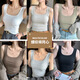 Langsha American wide-shouldered camisole women's inner wear 2025 new versatile breast-covering bottoming outer wear slim simple top