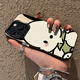 波沃姆 可爱帕恰狗适用苹果16promax手机壳新款iphone14保护套苹果13全包12防摔11彩银软壳男女款 IMD彩银-黑-LU3899比耶帕恰狗 iPhone 15 Pro