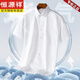 
Hengyuanxiang high-string long-length cotton short-sleeved shirt for men in summer business and casual Xinjiang cotton anti-wrinkle-free men's half-sleeved shirt DX6629 machine washable 38
