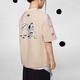 Adidas Kinderkleidung 25 Sommer- und Herbstmädchen T-Shirts Co-Branded Bogenverzierung für Mid-Large Children's Lose Cotton T-Shirt KG6626