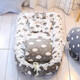 
Crib middle bed portable detachable washable quilt baby bed newborn bionic bed baby nest baby elephant-pink (with quilt lace style) 90*55*15cm