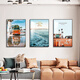 Sofa Hintergrund Wandhänge Gemälde 2025 Neueste einfache und atmosphärische Wohnzimmerdekoration Malmalerei Moderner nordischer Stil Ins Style 13582/13589/13581 60*80 Elegantes Goldrahmenkristallbild